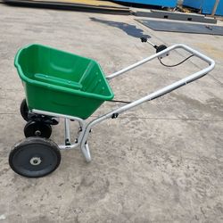 Hand Push Plastic Manure Spreader Fertilizer Seeding Spreader