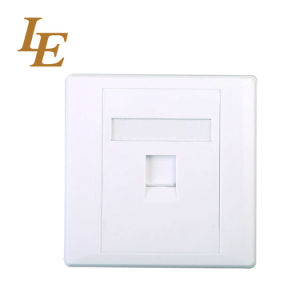 86X86mm 1 Port Telecommunication RJ45 CAT6 Faceplate