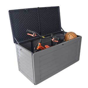 Made in China Weatherproof Robust Garden Storage Deck Box with Lid