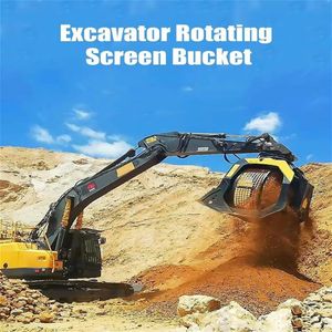 Customized Excavator Attachments Rotary Soil Screen Rotating Screen Bucket