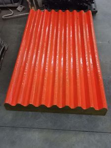High Quality Customized Crushers Spare Parts Jaw Plate Mn18cr2 Mn13cr2 Stone Ore Casting 1 Year Warranty 800kg Hunan Mining