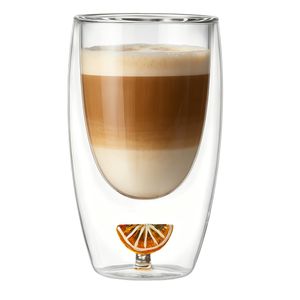Insulated High Borosilicate Coffee Mug Glass Cup for Everyday Use and Style
