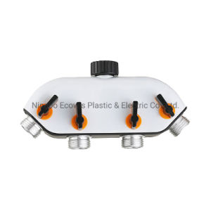 4 Outlet Garden Water Control Hose Connect Tap Fitting