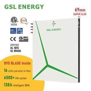 Gsl Powerwall Best Price 138ah 7kwh 51.2V Rechargeable LiFePO4 Solar Byd Blade Battery 48V Lithium Battery Lithium Ion Battery