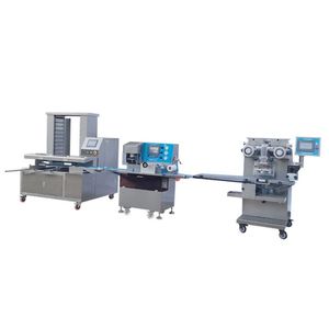 High Efficiency Double Stuff Filling Encrusting Machine Automatic Stuffed Mochi Making Machine