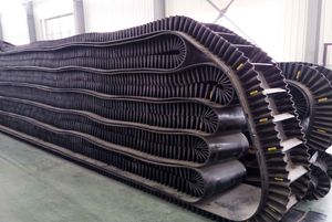 The Mixed Concrete Works Use Rubber Sidewall Skirt Conveyor Belt