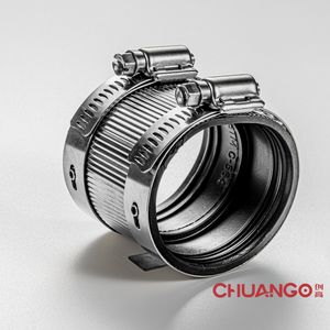 Stainless Steel Flexible Shielded Cast Iron Pipe Type a No-Hub Coupling, Diameter DN 40
