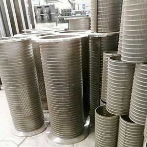 V Wire Casing Pipe Johnson Strainer Pipe Screen Filter Tube Mesh with Plain End Connection