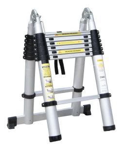 4.4m Aluminium Folding Telescopic Step Ladder with Small Hinge (JK-1003D)