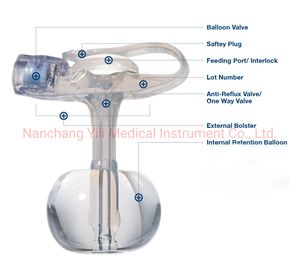 Disposable Medical Supplier Mini Gastrostomy Button Tube Gastrostomy Feeding Tube