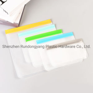 Reusable Color Plastic PEVA Ziplock Storage Bags for Food Snack Sandwich