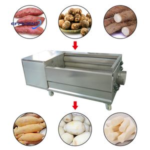 Hot Sale Cassava Peeling and Washing Machine Potato Brush Washer Automatic Potato Peeling Machine