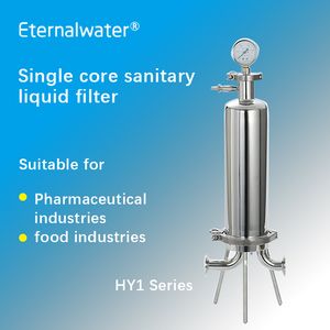 Multi Round Sanitary Liquid Filter Housing with 222/226/DOE Connection for Water Treatment 10/20/30/40 Inch