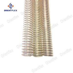 50mm Large Flexible Plastic Air Duct Cleaning Tubing Transparent PU Steel Wire Duct Hose