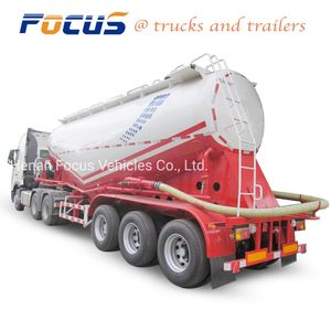 45cbm Bulk Cement Transport Tanker Semi Trailer for Powder Material