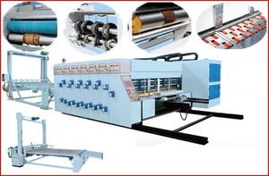 Full Automatic Flexo Printing Slotting Die-Cutting Stacking Machine