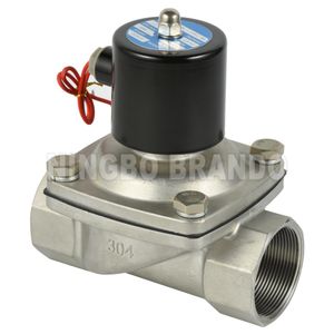 2S500-50 2′′ 2 Way Normally Closed Water Air Oil Gas Stainless Steel Solenoid Valve 12VDC 24VDC 24VAC 110VAC 220VAC