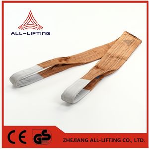 6t Double Flat Eye to Eye Lifting Belt Polyester Webbing Sling
