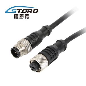 Sensor Industrial Socket, Elbow Hole Socket Connecting Plug Cable (M12 specification) Rk03-3