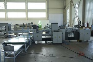 Double Piece Corrugated Cardboard Folding and Gluing Machine