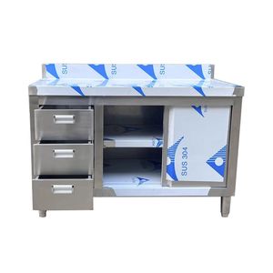 Carton Unfixed Industrial Stainless Steel Table Hotel Sliding Door Cabinet