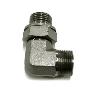 Stainless Steel Hydraulic Hose BSPP to NPT Adapter Pressure Hose Fitting Connector