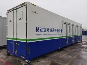 Mobile Landfill Leachate Treatment Equipment 40hc Customized Container