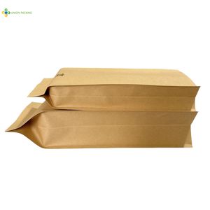 Kraft Paper Four Side Seal Pouch for Freshness Keeping of Tea & Coffee