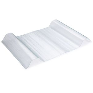 FRP Fiberglass Solar Panel Roof Tile Telha De PVC Clear Transparent Plastic Roofing Sheet for Greenhouse Building Material