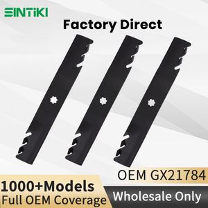 Gx21784 Mower Blades for John Deere 48" Deck D140 E140 Am141035, 17 Inch 7 Point Star Toothed Mulching Lawn Mower Blade
