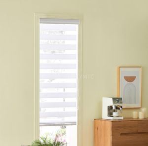 Double Layer High Quality Manual Zebra Shades Fabric Roller Shades
