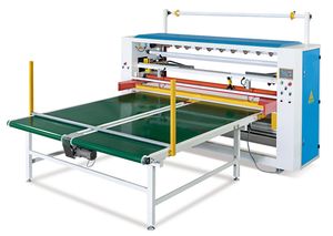 High Speed Automatic Pneumatic Slitting Cutter Fabric Cutting Machine