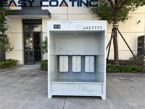 Electrostatic Manual Powder Coating Spray Recovery Booth System