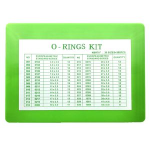 European Metric NBR 70 Shore Excavator Rubber O-Ring Kit