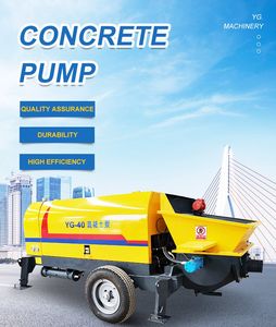 Compact Mobile Concrete Pump with Diesel Engine for Remote Job Site Operations