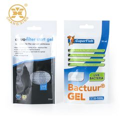 Small Plastic Fishing Bait Packing Three Side Packaging Bag with Hang Hole