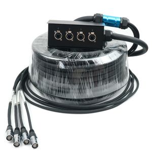 1688 China Factory 4 Channel Modular Crystal UTP RJ45 CAT6 Network Snake Cable 50m/80m