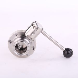 Sanitary Stainless Steel Manual Tri Clamp Butterfly Valve