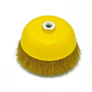 5 Inch Grinding Machine Polishing Durable Crimped Steel Wire Cup Brush