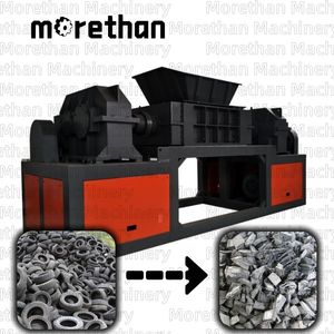 Large Waste Heavy Duty Double Shaft Hard ABS Plastic Shredder Recycling Machine