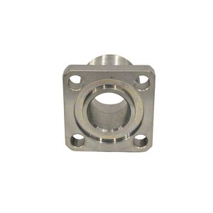 4 Bolt Square Hydraulic Flange Adapter Male Thread Gear Pump Connector Fitting Replacement