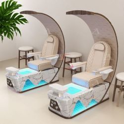 Nail Salon Furniture Luxury Reclining Electric Pedicure SPA Chair
