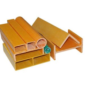 FRP GRP Fiberglass Rectangular Tube Composite Pultruded Profiles