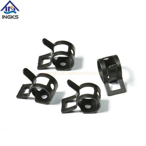 Stainless Steel Black Hose Clip Clamp for Fuel Hose Line Water Pipe