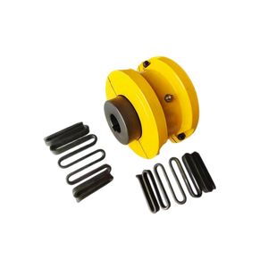 High Quality Js Type Serpentine Spring Shaft Snake Grid Flexible Coupling Customizable OEM Steel Coupling OEM Customized