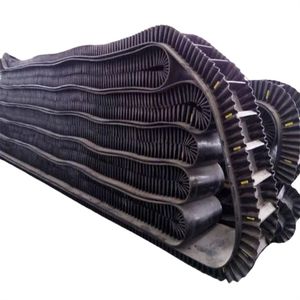 High Quality Heavy Duty Transport Wear Resistance Black Rubber Corrugated Sidewall Conveyor Belt