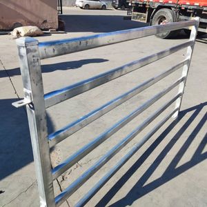 Portable Heavy Duty Galvanized Metal Round Pen Cattle Corral Livestock Farm Horse Yard Fence Panels