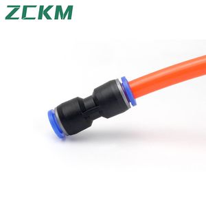 PU Blue Plastic Air Hose Connector Quick Pneumatic Fittings