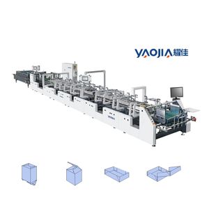 High Speed Leader 4 6 Corners Hamburger/Burger/Lunch Paper Box/Cup/Bag/Plate, Kfc, Macdonald's Fast Food/Pizza Medicine Box Folder Gluer/Making Forming Machine