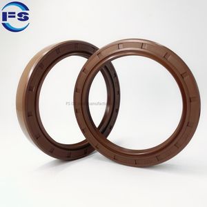 NBR FKM Tg/Tc Hydraulic Cylinder Seal - Black-Brown Double Lip Frame Oil Seal